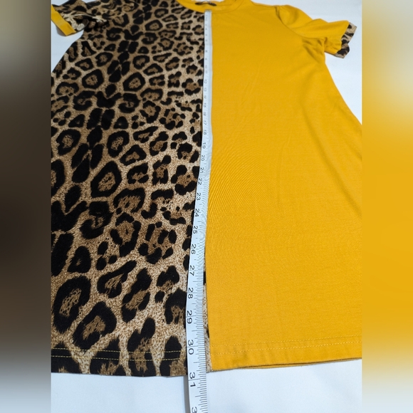 Leopard Print Shein PulloverTee Shirt Dress. Size: Large - Picture 6 of 8
